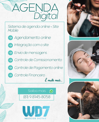 Agenda aberta salão de beleza post instagram simples azul verde branco (1)